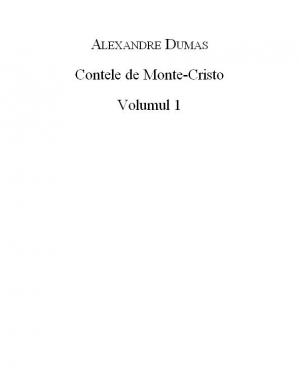 Contele de Monte-Cristo vol.1 cărți online PDF 📖